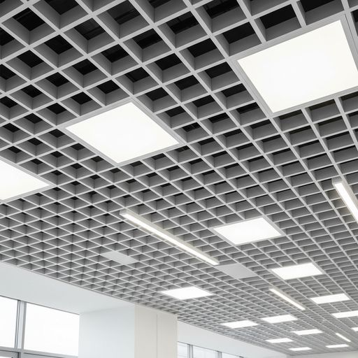 Описание — Светодиодный светильник Грильято 200х200 (185/190) 12/16/20/24 Вт 3000–5000 К | ТрансМонСтрой