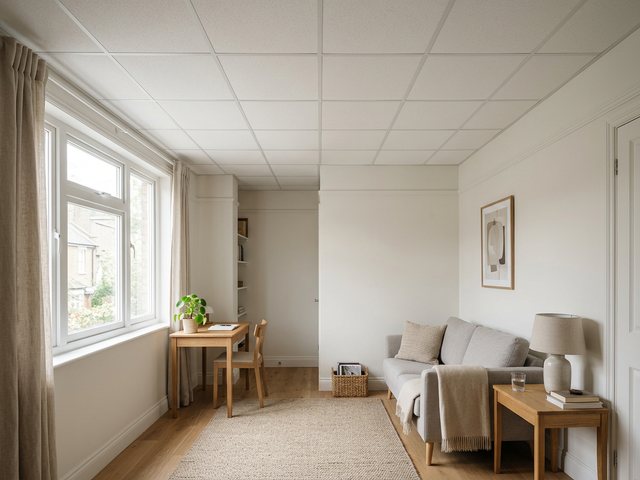 Квартира с подвесным потолком Армстронг 600×600